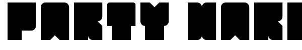Party Hard font preview